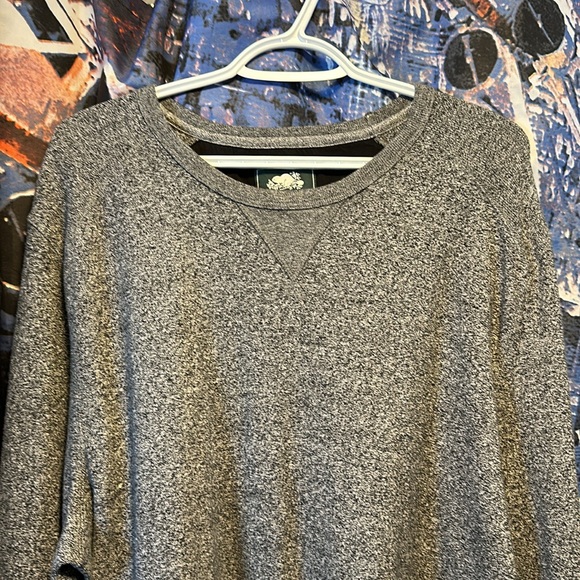 VEUC Men’s Roots Heathered Grey Heavy Cotton Sweater XXL - Picture 3 of 8